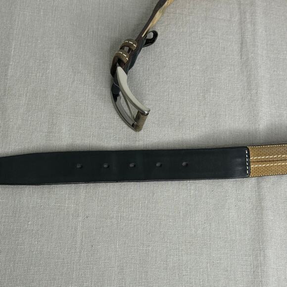 Mezlan perforated leather belt - Picture 4 of 13